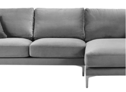 Living room Corner sofa Gray xxl Big Creative Furniture Textill Fabric Chesterfield Sofas